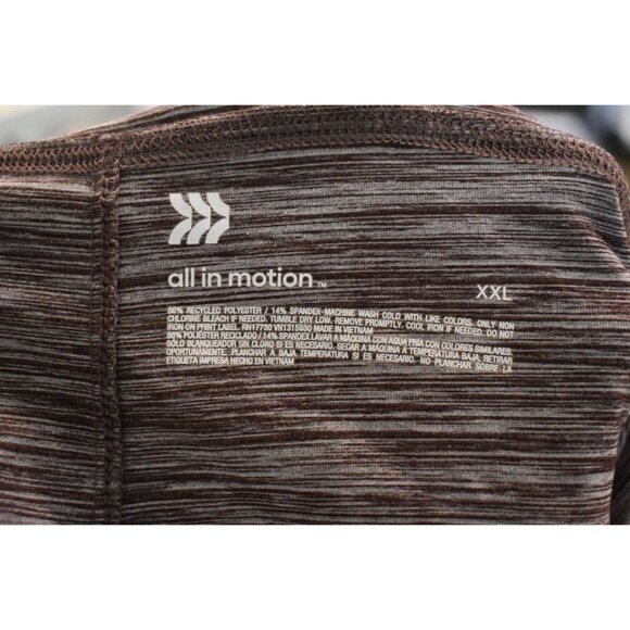 Men's All in Motion Burgundy Basketball Shorts Pockets Big and Tall Size XXL - Picture 7 of 8